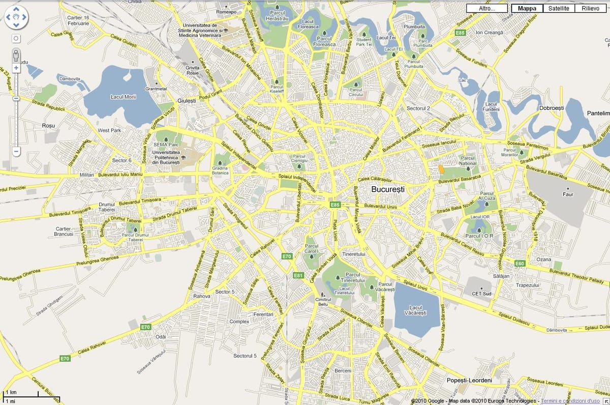 bucarest地図