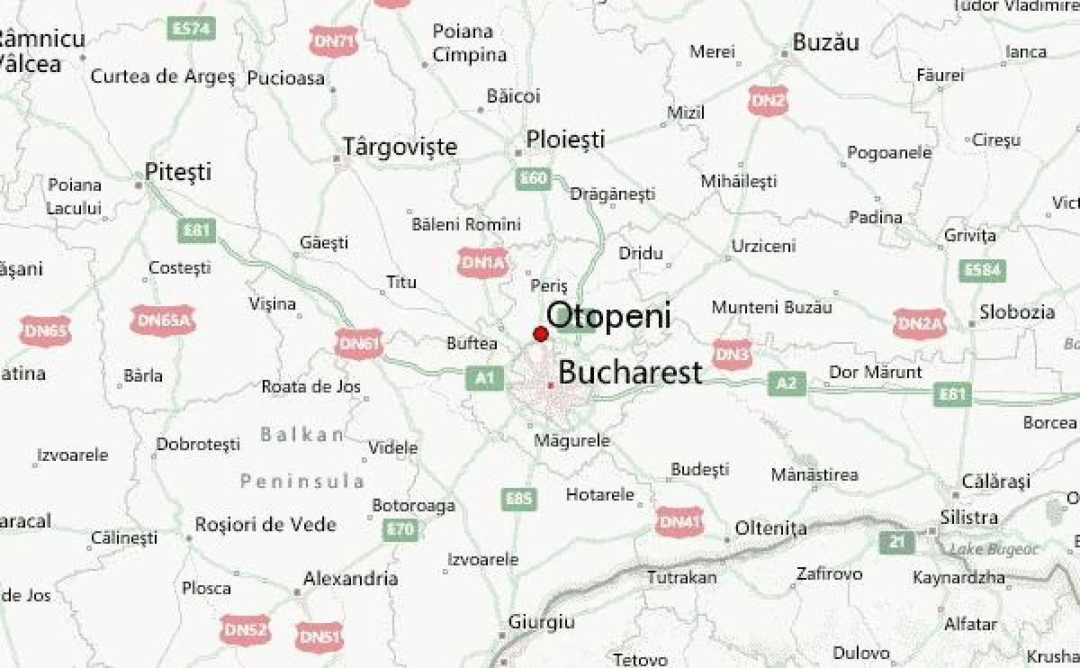 オトペニの空港地図