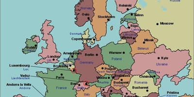 地図の欧州ブカレスト