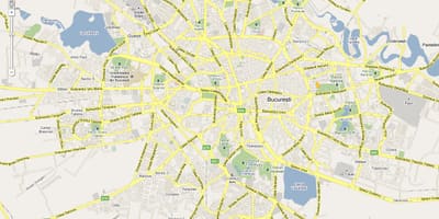 地図bucurestiルーマニア