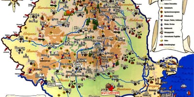 ブカレストの観光地図