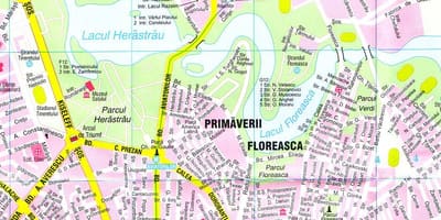 ブカレスト市内ツアーの地図
