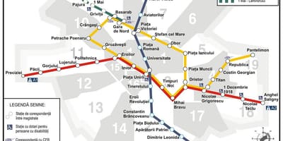 メトロ地図bucuresti